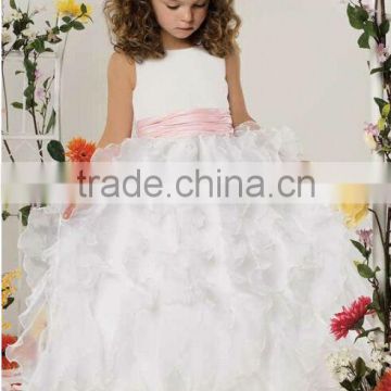 white off shoulder kids evening gowns