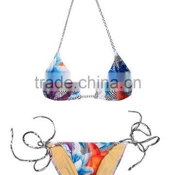 Ladies Fashion Halter Bikini Set photo-5