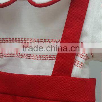 Wholesale Spanish Baby Clothes for 1year Old With Red Embroiderey photo-4