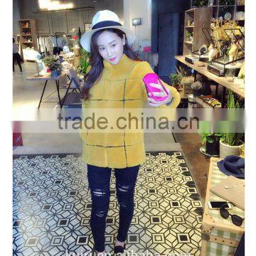 Europe Style 2015 Hot Salestype Winter Woman Sheep Fur Skin Overcoat Lady Faux Fur Jackets photo-2