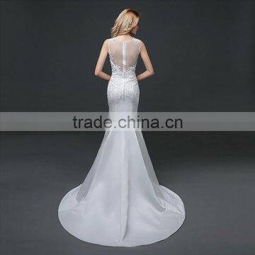 Newest Design Chinese Fishtail Mermaid Wedding Dress Fishtail Evening Dress photo-4