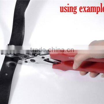 Jewelry Tools Hand Pliers Tool Red Adjustable Leather Belt Hole Punches photo-2
