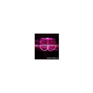 Optic Fiber Heart Chandelier