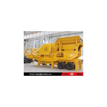 High quality mobile stone tire crusher machine