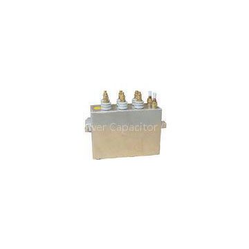 Electrical High Voltage Oil Filled Capacitors , AC power Capacitor 50 KVAR - 500KVAR