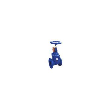 Rubber-seated signal gate valve