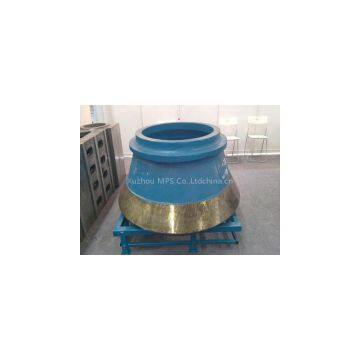 Mining Machine Part Casting rolling mortar wall for Cone Crusher