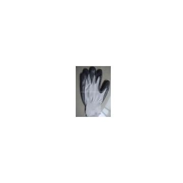 gray nylon nitrle coated gloves