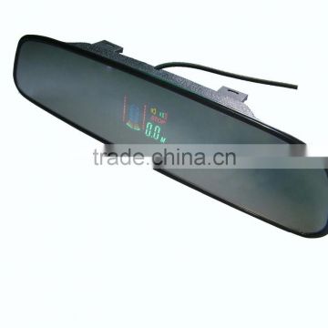 Super Thin Car Rear view Mirror VFD Parking Sensor 4 sensors