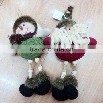 Lovely plush christmas handmade snowman toys