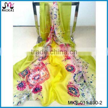 Colourful printed silk italian scarf manufacturers