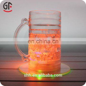 Business Idea Led Light Up Clear Plastic Coaster