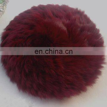 New pattern rabbit fur pom pom real rabbit fur weaven hats