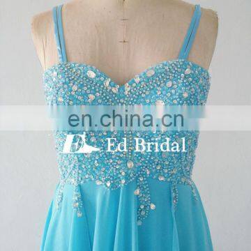 Floor Length Sweetheart Neckline Straps Beaded Wholesale Suzhou Plus Size Prom Dresses photo-4