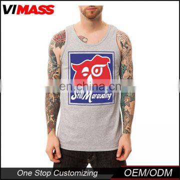 Bodybuilding stringer tank top gym mans tank top printing