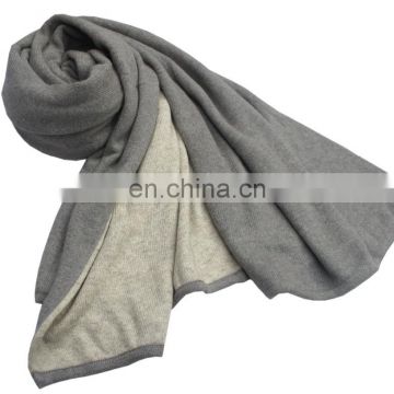 Cashmere knit scarf, shawls,Double face winter Pashmina wool blended knit scarves