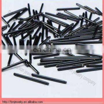 black titanium plated body piercing jewelry bars accesssories cheap wholesale hot sale