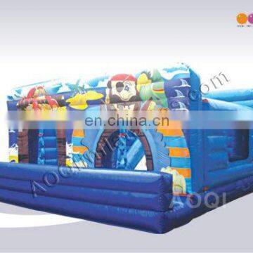 Indoor playground inflatable obstacle bouncer with free EN14960 certificate