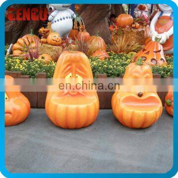 Customized Any Size Halloween Decoration - Fiberglass Pumpkin Chair