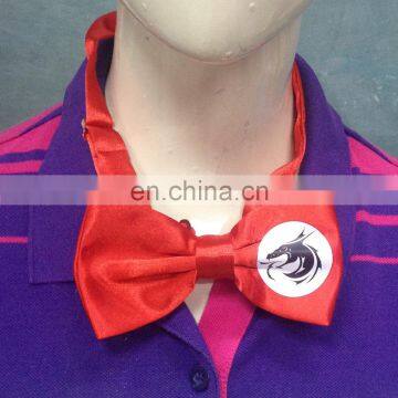 advertising custom bow tie with logo for promotion free gift for event