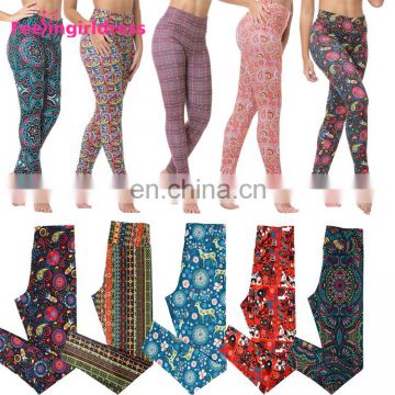 Oem Bulk Wholesale Custom Soft Brushed 92% Polyester 8% Spandex Leggings For Women