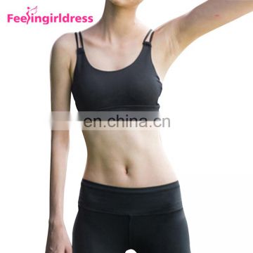 Dropshipp Black Glamorise Racerback Ladies Sports Bra Gym Bra Gym