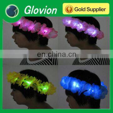 LED flower head band glovion light up head band glow in the dark head band