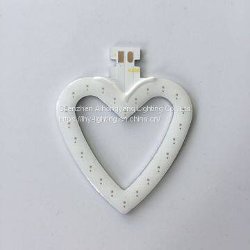 Heart-shaped Cob Led Chip 6v 1w Bicycle Tail Light photo-2