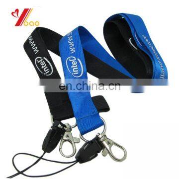 Custome lanyard with Custom logo heat transfer/silkscreen with metal hook/plastic buckle,safety clip for key/phone/promotion