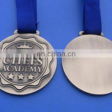 Antique Silver Ashburton Chefs Academy Awarded Ribbon Medal