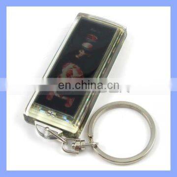 Sample Free Fashion Solar Power Keychain LED Screen Display