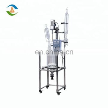 Best Price 10L To 50L Jacketed Glass Laboratory Pyrex Reactor