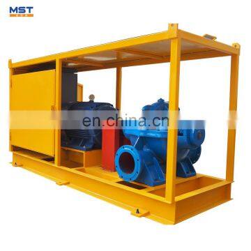 Split case water pump flood irrigation supplies