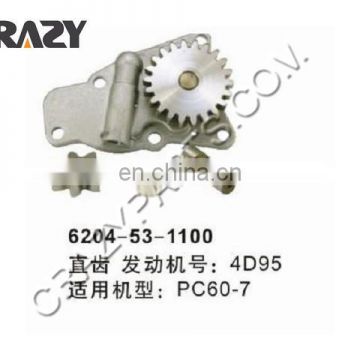 pc200-6 excavator 4D95 oil pump 6204-53-1100 engine oil pump