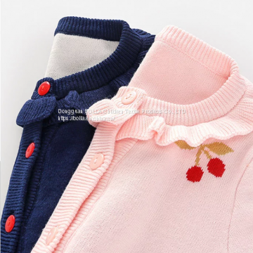Factory Direct Sales Hot Newborn 100% Cotton Cute Printed Cherry Jumpsuit Boy Jumpsuit Newborn photo-4