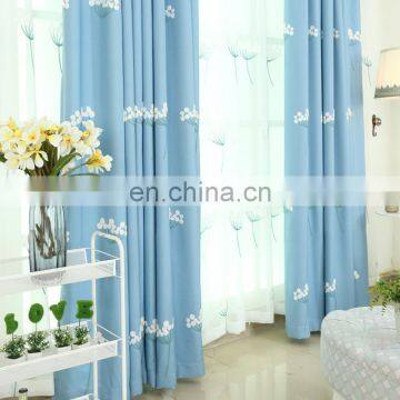 Pastoral dandelion design cotton and linen children embroidery door curtain