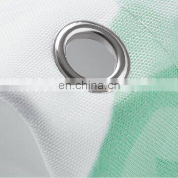 High Quality Polyester Plant Shower Curtain Leaf Green Waterproof Shower Curtain photo-6