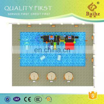 BH-A06 Best Price Swimming Pool Waterpark Equipment Large Slide Combination photo-3