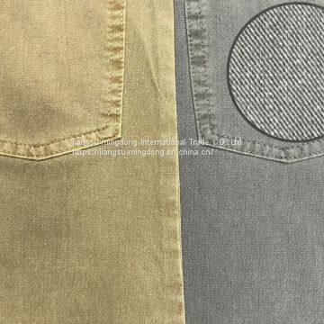 46%Cotton 42%Polyester 7%Linen 5%Spandex Bi-stretch Slub Twill Fabric photo-2