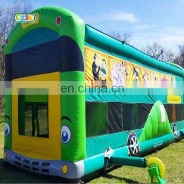 school bus moon inflatable bouncer jumping bouncy castle bounce house