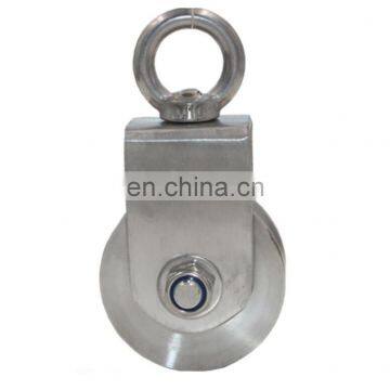 68*28mm SUS304 U Groove Free Wheel Pulley Hanging Wheels photo-2