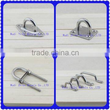  epress 5mm 6mm 8mm metal marine eye plate ( diamond and square type)