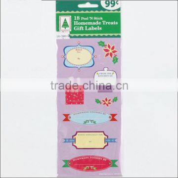 Christmas Gift Tags Foil Sticker Festive Gift Tags