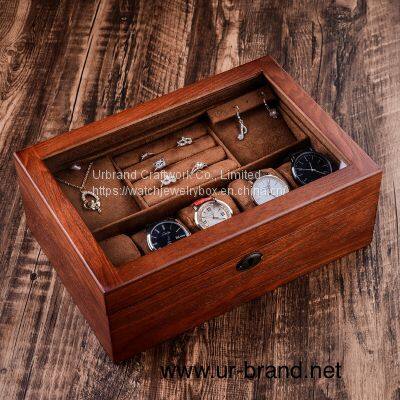 Custom Mens Jewelry Packaging Box Wooden Storage Box With Lock Wood Watch Box Case photo-2