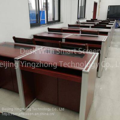 Height Adjustable Office Computer Desk Anti-peeping Study Carrel Desktop Panels Test Center Table Library Cubicle photo-4