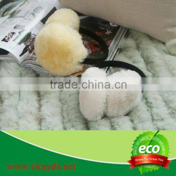 100% Australia Sheepskin Earmuffs Lambskin ear muffs made in China