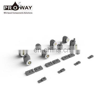 Proway Shower Cabin Accessories Cast Nylon At10 Timing 2 Groove v Belt White Shower Enclosuresliding Door Hanging Pulleys photo-5