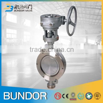 China suppliers dn100 stainless steel eccentric metal hard seal butterfly valve