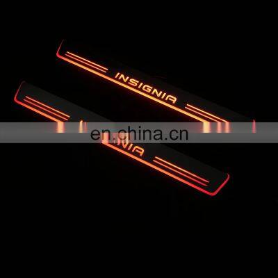 Led Door Sill Plate Strip Welcome Light Pathway Accessories for opel insignia dynamic sequential style