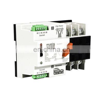 Top selling white 16-100A automatic change over switches, dual power automatic transfer switch